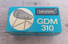 Ancien microphone dynamique à poser GDM310 Grundig décfo vintage french antique
