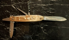 Ancien Couteau Coursolle - Arbalète Multifonctions tire bouchon 2 lames tounevis