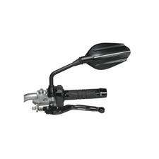 Rétroviseur moto Chaft Enjoy – Noir/Blanc – Homologué – Réversible – Réf. IN1004