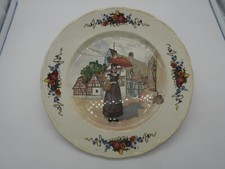 ( 1270 ) GRANDE ASSIETTE EN FAIENCE DE OBERNAI  U&C  SARREGUEMINES
