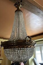 lustre mongolfiere Ancien Napoléon III Restaurer Prix Bien Baisser 
