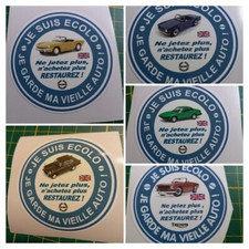 Autocollant TRIUMPH Je suis écolo je garde ma vieille auto TR Dolomite Spitfire