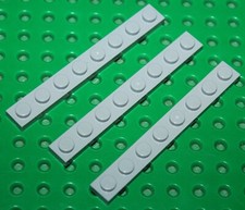 3 x Lego MdStone Plate 1x8 ref