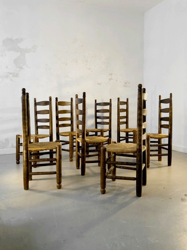 1950 charles dudouyt chaises - 1950,