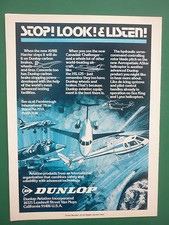 9/1978 PUB DUNLOP AVIATION TIRES WHEELS CARBON BRAKE AV-8B CHALLENGER AD