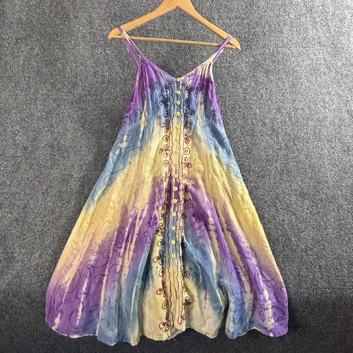 Henna tie dye embroidered - tie,