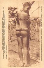 ETHNIC NUDE - Upper Gambia - Girl with a metal chastity belt - Publ. Tennequin 1