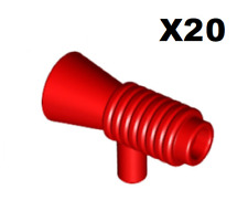 Lego ® Lot 20 Accessoire Minifig Lampe Rouge Torche Megaphone Red 4349 NEW