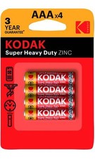 Batteries Kodak Zinc Miniature Surbaissée Pile Micro 4PZ AAA 12 Packs