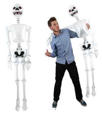 6ft Human Squelette Gonflable Fête Accessoire Vie Taille Halloween Décoration