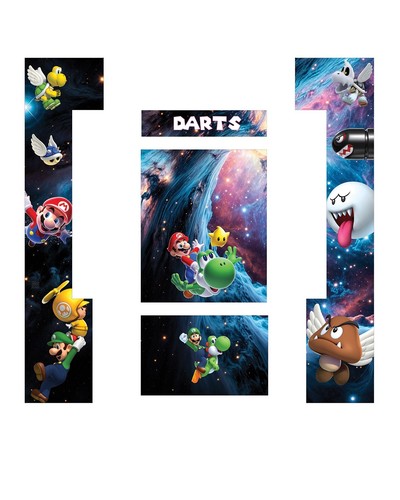 Stickers dartboards mural - dartboards,