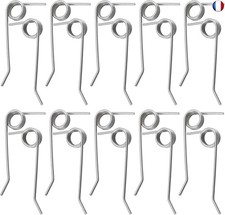 eMagTech 10 Paires de Ressorts Solides en Acier Inoxydable pour Scarificateur