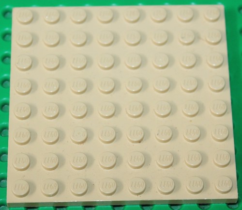 Plaque lego tan plate 8x8 - lego,
