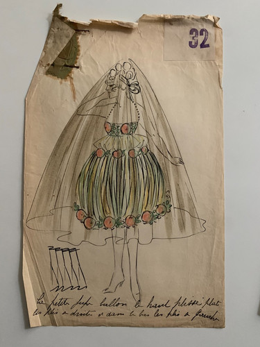 Dessin original costume - costume, de