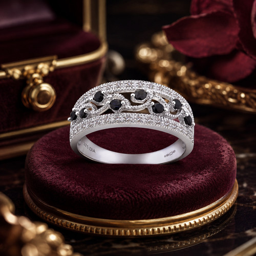 Bague filigrane saphir bleu - filigrane,