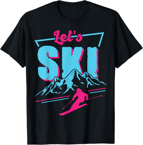Shirt ski rétro - t-shirt, –