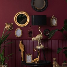 Miroir rond or bois 34x34x4cm