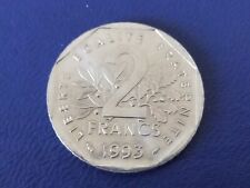 France monnaie 2 francs 1993 type Jean Moulin en Sup