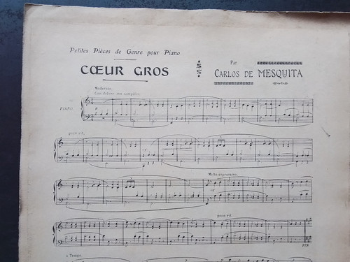 Partition ancienne pour piano