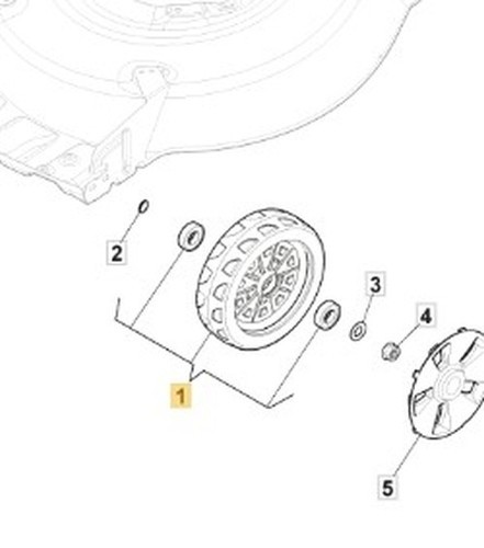 Roue 200 originale - roue, mm
