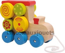 LOCOMOTIVE A TIRER EN BOIS