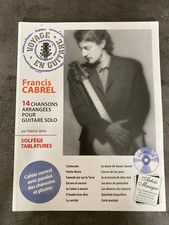 Livre PARTITIONS FRANCIS CABREL solfège tablatures   G15