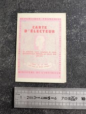 Ancienne Carte d'Électeur