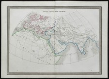 1848 - Monde connu des anciens - Carte ancienne & mappemonde