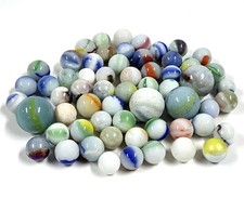 Lot De Billes En Verre Vintage