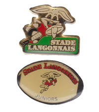 Lot de 2 Pin's Rugby Stade