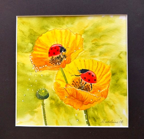 Peinture aquarelle originale - peinture,