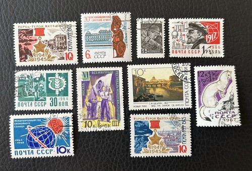 Lot timbres de russie - de,