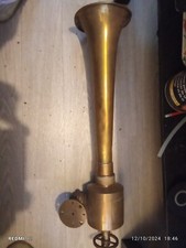 MAGNIFIQUE CORNE DE BRUME NAVIRE BATEAU EN BRONZE CUIVRE SCAPHANDRE COLLECTION