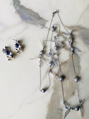 Sautoir boucles oreilles - sautoir, et