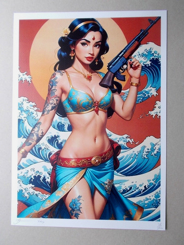 Death nyc original art - death,