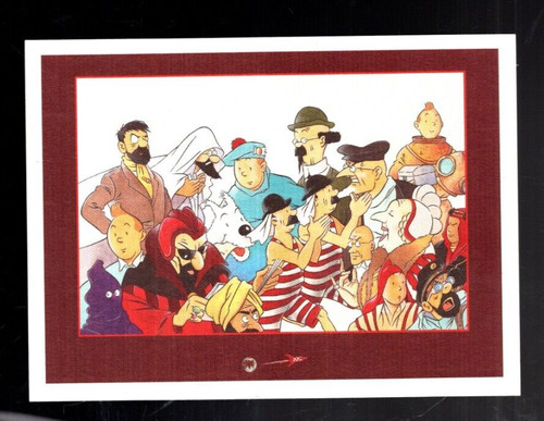 Tintin carte postale - carte,