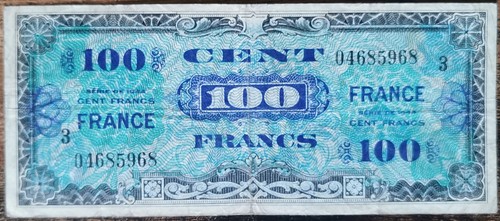 Billet 100 francs 1944 - , france