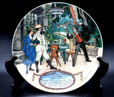 Assiette SARREGUEMINES série alsacienne Dct Herr MAIRE signée Frédéric REGAMEY