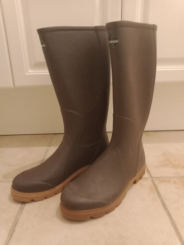 Bottes caoutchouc chameau - caoutchouc,