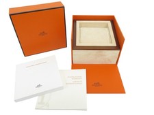 BOITE POUR MONTRE HERMES CAPE COD ARCEAU HEURE H CLIPPER 13CM ORANGE WATCH BOX