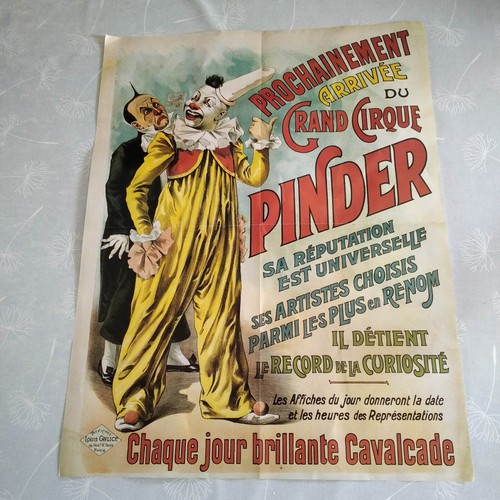 Affiche reproduction cirque - affiche,