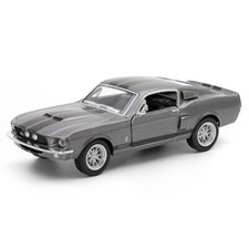 Mustang Shelby GT-500 1967 1/38 à rétro-friction, gris métal-Kinsmart KT5372