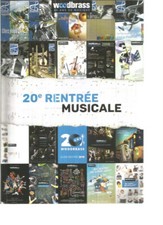 CATALOGUE WOODBRASS - 20 ANS DE MUSIQUE - 20e RENTREE MUSICALE - RENTREE 2019