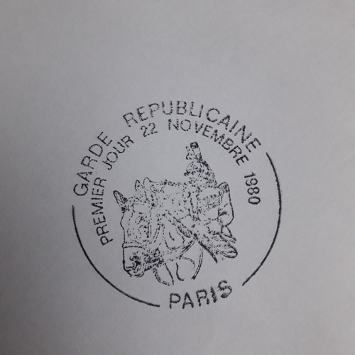 Tampon cachet ptt poste - poste, garde