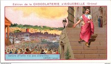 25065 Chromo Chocolaterie d'Aiguebelle - ventre affamé n'a pas d'oreilles - Cato