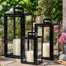 Lot de 3 lanternes de jardin
