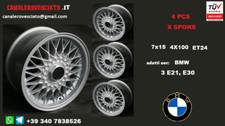 4 JANTES ALU STYLE BBS 7X15 7j 15 pouces BMW 3ER E21 E30 WHEELS 4X100