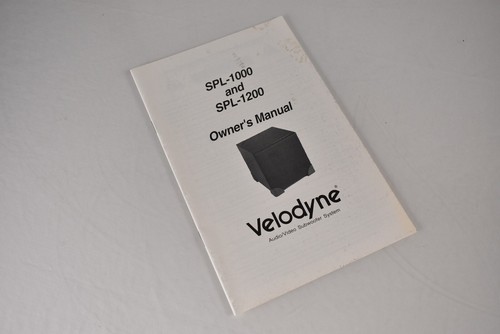 Original velodyne spl 1000 - spl-1000, and