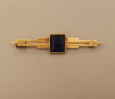 BROCHE BARRETTE VINTAGE PIERRE BLEUE