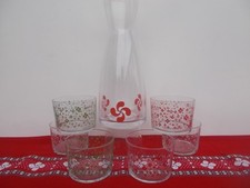 6 VERRES BODEGA CROIX BASQUE AVEC CARAFE